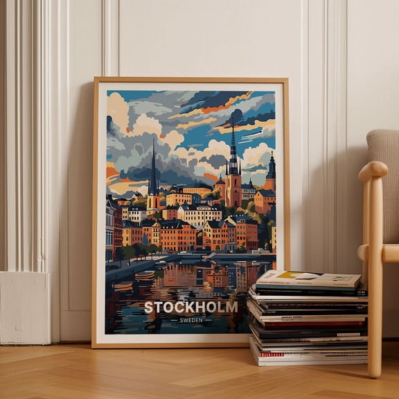 Stockholm Sweden Cityscape Wall Decor