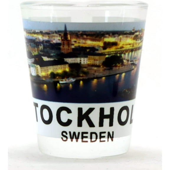 Stockholm Sweden Harbor View Shot Glass