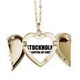 thumbnail image 1 of Stockholm The Capital Of Sweden Folded Wings Peach Heart Pendant Necklace, 1 of 4