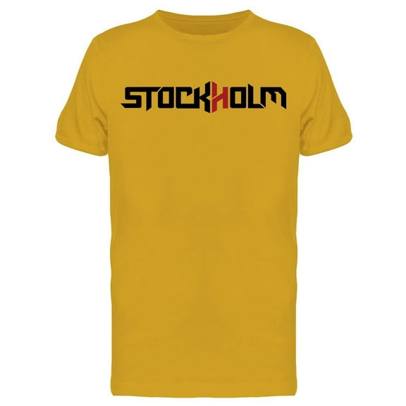 Stockholm, Typography T-Shirt Men -Image by Shutterstock, Male 3X-Large