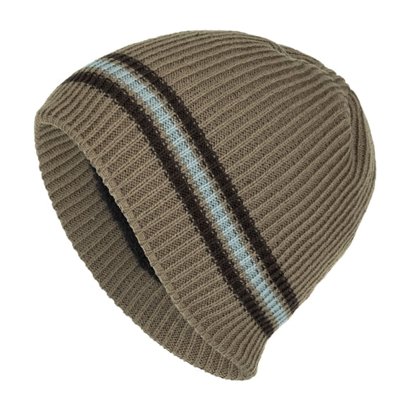 Stocking Cap for Women Cozy Head Beanie Warm Fleece Lined Cuff Beanie Hat Slouchy Beanie Skull Beanie Ski Cap Ski Hat Cold Weather Hat Toboggan Hats Winter Bucket Hat Brown One Size