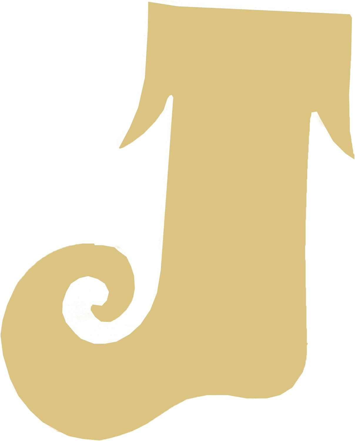 Stocking Cutout Unfinished Wood Holiday Christmas Door Hanger MDF Shape