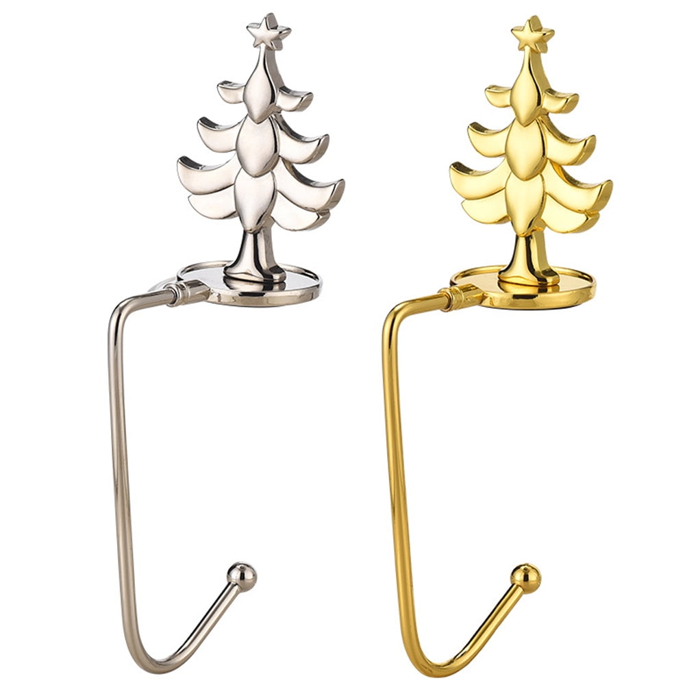 Stocking Holder Metal Deer Christmas Stocking Holder for Fireplace