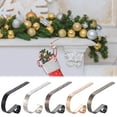 thumbnail image 1 of Stocking Hooks Under $5! Xqxayjr Christmas Stocking Hangers for Mantel, Metal Fireplace Hook with Non-Skid Design, Golden Stocking Holders for Holiday Decor, Reusable Christmas Accessories, 1 of 5