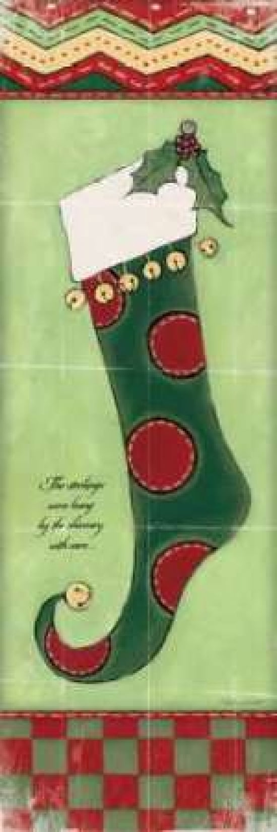 Stocking I Canvas Art - Stephanie Marrott (8 x 24)