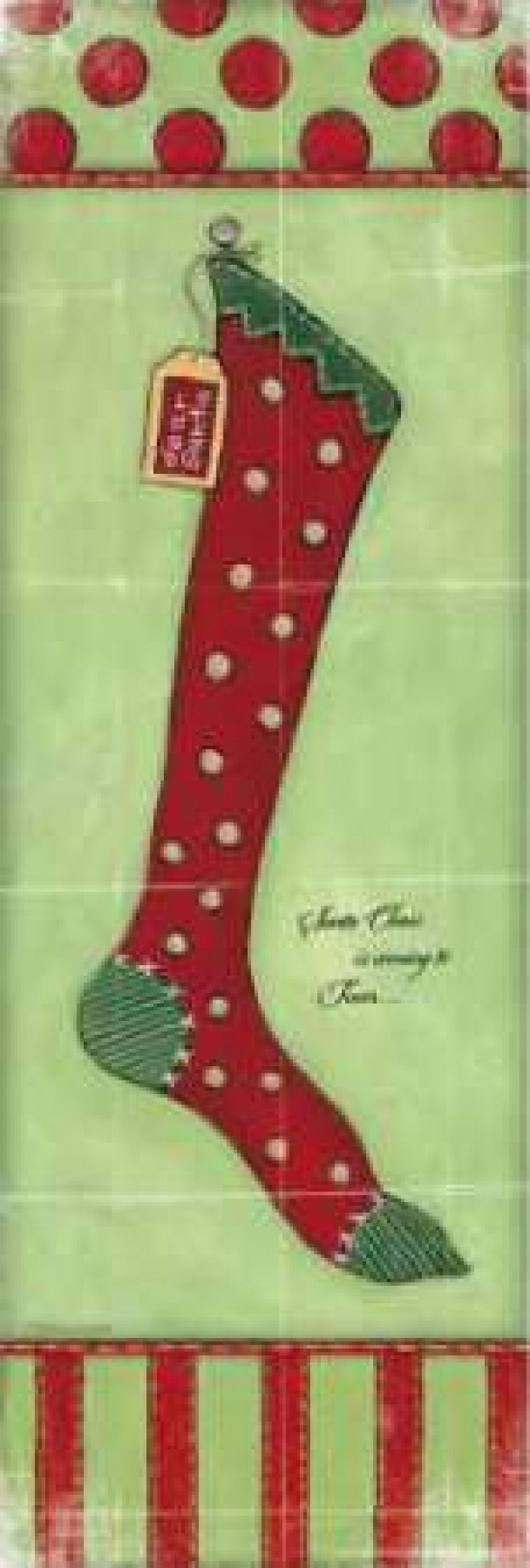 Stocking III Canvas Art - Stephanie Marrott (8 x 24)