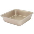thumbnail image 1 of YaoZQ 1 Pcs 8 Inch Square Cake Pan,Metal,Gold,Non-Stick Bakeware for Brownies and Lasagna,christmas Gifts Forgrandkids, 1 of 4