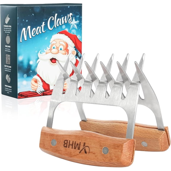 Stocking Stuffers for Adults Men, Metal Meat Shredder Claws, BBQ Grilling Gifts for Men, Shredding Claws for Pulled Pork, Christmas Gifts for Dad Women Father Husband
