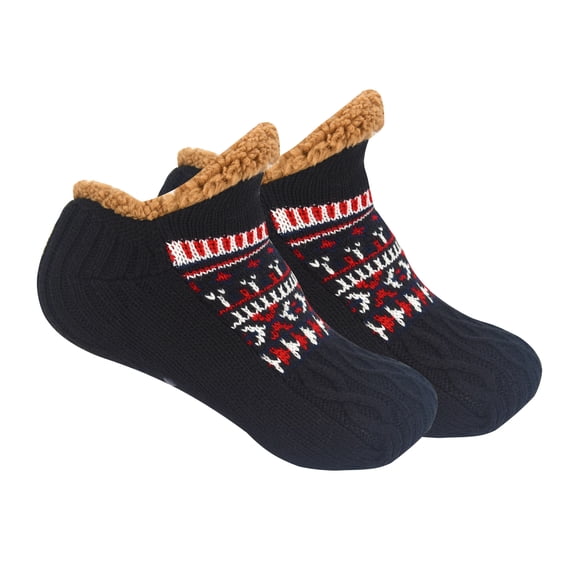 Stocking Stuffers for Adults Men Women: Fuzzy Slipper Socks with Grips Winter Thick Warm Cabin Thermal Socks Comfy Non Slip Cozy Holiday Christmas Gifts for Men Women Husband Wife Dad Mom