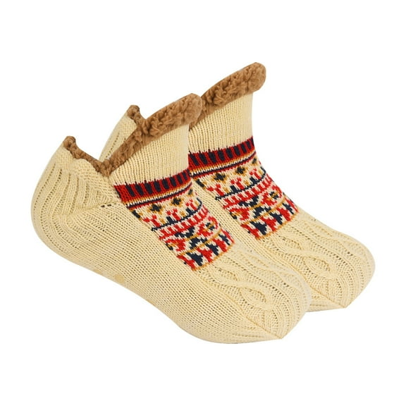 Stocking Stuffers for Adults Men Women: Fuzzy Slipper Socks with Grips Winter Thick Warm Cabin Thermal Socks Comfy Non Slip Cozy Holiday Christmas Gifts for Men Women Husband Wife Dad Mom