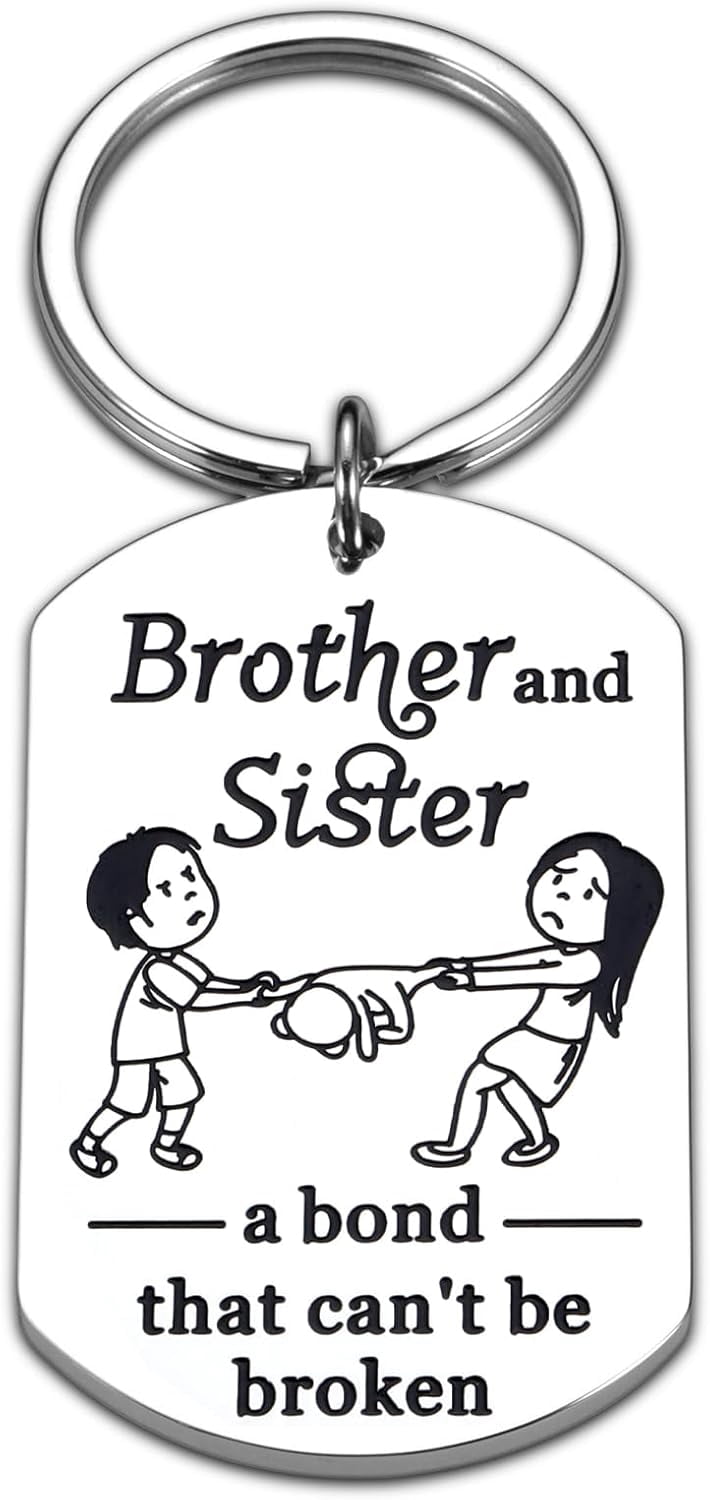 SISTERS FOREVER Key Chain Stainless Steel Handcrafted In USA