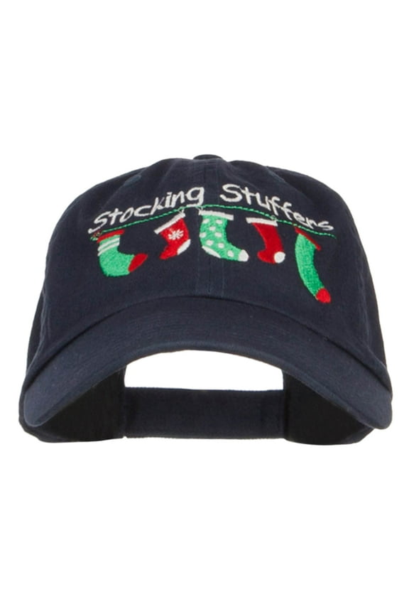Stocking Stuffers Embroidered Low Cap - Navy OSFM