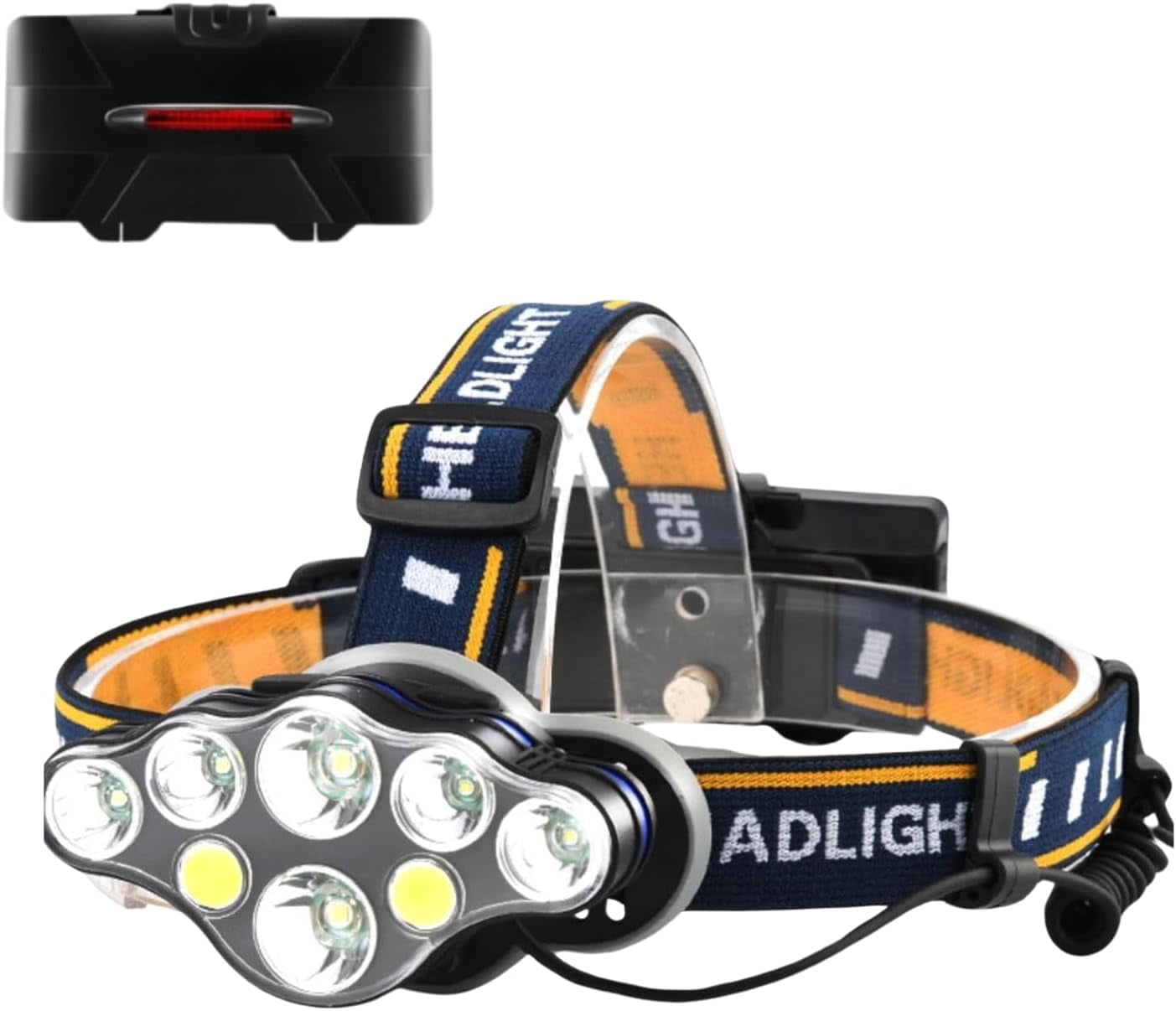Stocking Stuffers for Men Adults Teens,Rechargeable LED Headlamp High Lumens,Christmas Hunting Fishing Gifts for Men,Head Lamp for Outdoor Running Hunting Fishing
