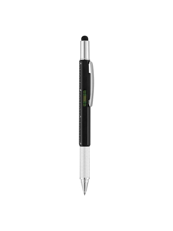 Stocking Stuffers For Men Dad Multitool Pen Tool Cool Gadget For Men Ideas For Him Teachers Ruler Screwdriver Ballpoint Pen EDC Practical Father's Day Gift Red 1Pcs