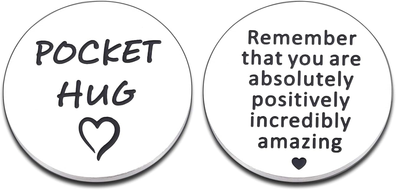 Encouragement Pocket Hug Tokens - Motivational Gifts For Women, Men, Teens | Graduation, Birthday, Christmas, Coworker Gifts