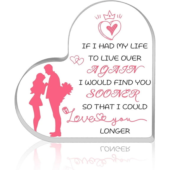 Stocking Stuffers for Her Wife Stuffer Ideas Romantic Gifts for Girlfriend Her Adult i Love You Sign Valentines Gift Miss Signs Acrylic Plaque Home Decor Bedroom Decorations