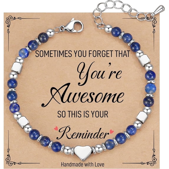 Stocking Stuffers for Women, Beaded Bracelets for Women, Sometimes You Forget You're Awesome, Unique Christmas Gifts for Women, Mom, Daughter, Best Friend on Birthday Valentine