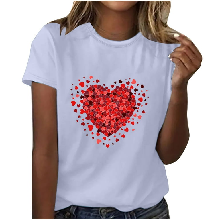 Stocking Stuffers for Women Under 5 Dollars Pink Valentines Sweater for  Women Valentines Day Gift for Mom Valentines Day Shirt Girls Valentines Day  Decorations Tees T-Shirts Tops Blouses 