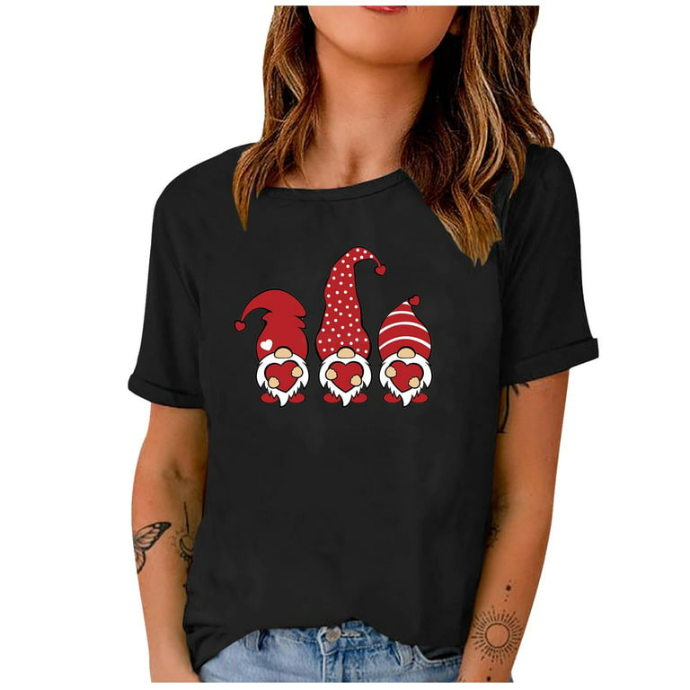 Stocking Stuffers for Women Under 5 Dollars Valentines Day Long Sleeve  Shirts for Women Valentines Teacher Gift Plus Size Heart Shirt Valentine  Earrings Tees T-Shirts Tops Blouses 