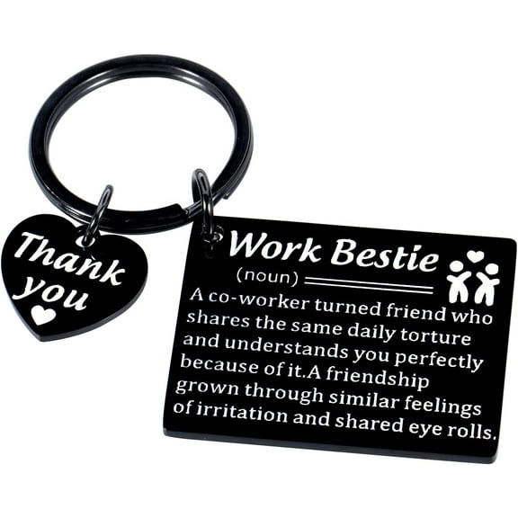 Stocking Stuffers for Work Bestie -The Office Keychains for Employer White Elephant Gift for Friend Thank You Gifts for Colleague Santa Swap Gift for Coworker Appreciation Gift Birthday Gift