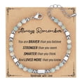 thumbnail image 1 of Stocking Stuffers for Kids Teens and Girls Tiny Gemstone Bracelets with Always Remember Inspirational Card Trendy Teenage Christmas Gifts, 1 of 13