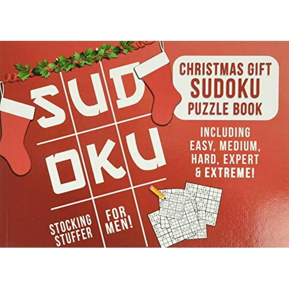Pre-Owned Stocking Stuffers for Men: Christmas Gift: Sudoku Puzzle Book Including Easy, Medium, Hard, Expert & Extreme (Paperback) 1628459948 9781628459944