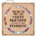 thumbnail image 1 of Bracelets for Women Gemstone Beaded Bracelet for Teens Girls Birthday Gifts for Best friend Mom Sisters Daughter, 1 of 6