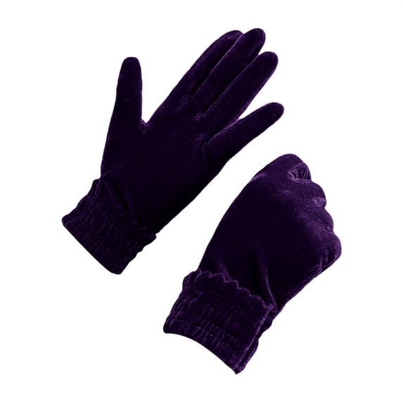 Stocking Stuffers for Women Men Short Opera Velvet for Wrist Long 1920S Flapper Banquet Winter Gloves