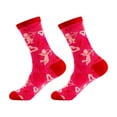 thumbnail image 1 of Stocking Stuffers for Women Valentines Day Socks Heart Lips Pattern Cotton Crew Socks for Couples Funny Novelty His And Hers Stockings, 1 of 3