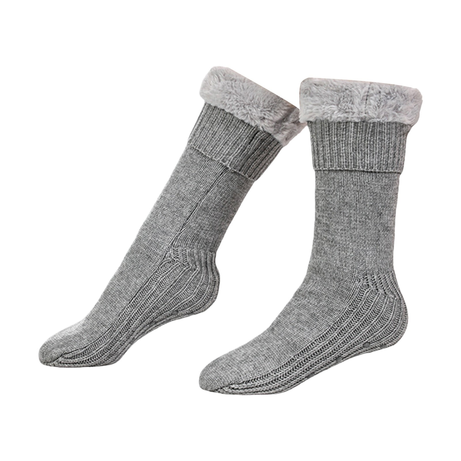 Stocking Stuffers for Women Winter Soft Warm Cozy Fleece Lined Fuzzy Slipper Socks With Stockings