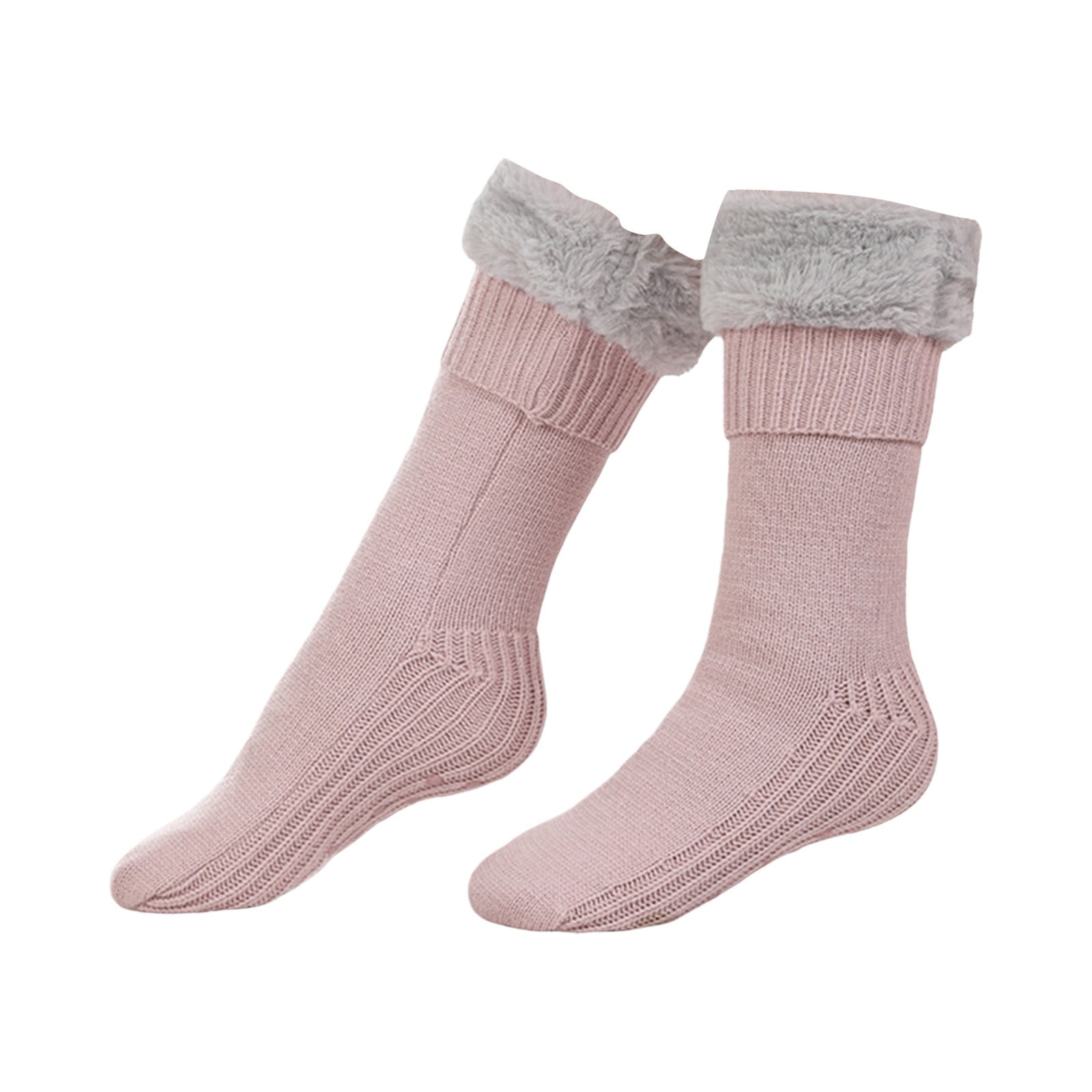 Stocking Stuffers for Women Winter Soft Warm Cozy Fleece Lined Fuzzy Slipper Socks With Stockings