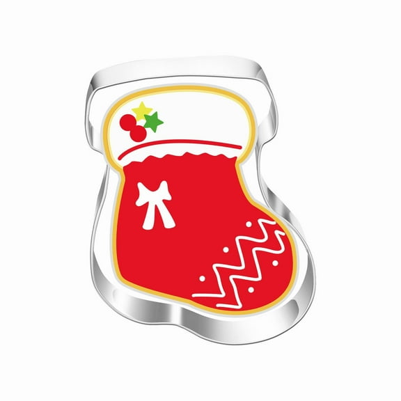 Stocking Style I Stainless Steel Christmas Cookie Cutter for Baking