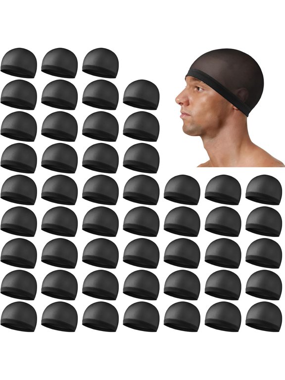 Stocking Wave Caps for Men,Adult Stretchy Nylon Skull Cap,10/20/50Pcs Wide Anti-Slip Breathable Sleep Waves Cap for Man Women