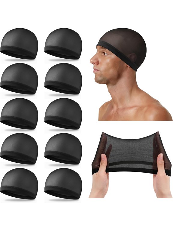 Stocking Wave Caps for Men,Adult Stretchy Nylon Skull Cap,10/20/50Pcs Wide Anti-Slip Breathable Sleep Waves Cap for Man Women