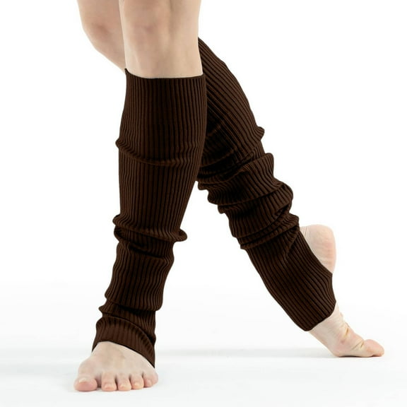 Stocking for Women Leg Warmers Dance Yoga Open Toe Heel Socks 80s Ribbed Party Knit Footwear Accessory for Comfort