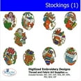 thumbnail image 1 of Christmas Stockings(1) Embroidery Designs - All Popular Formats Included - Loaded on USB Stick, 1 of 10