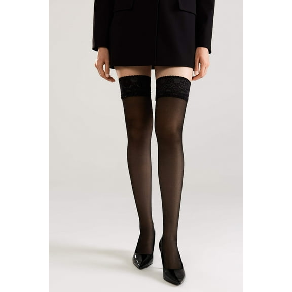 Stockings Conte Class 20 Den - Silicone Lace Top