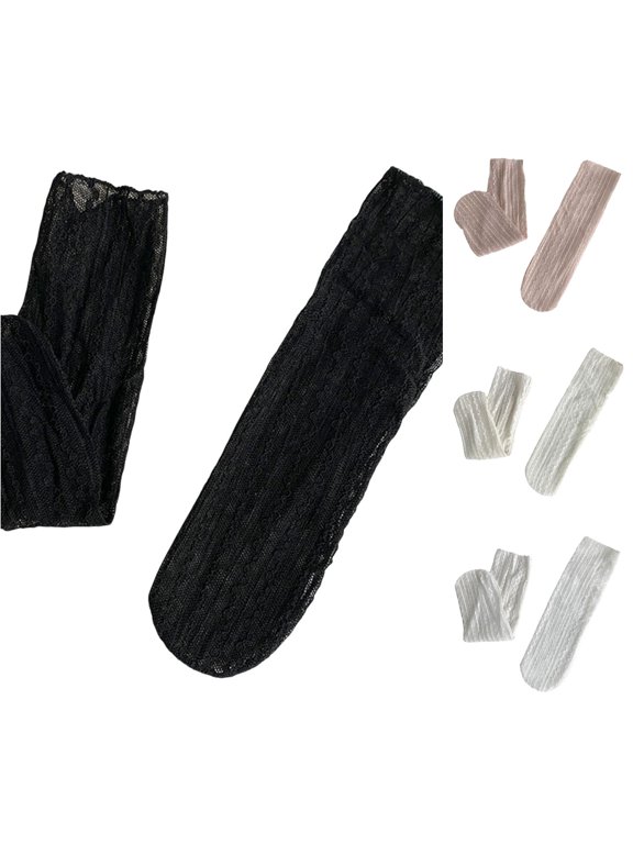 Stockings Fashionable Spring Summer Pattern Cute Print Lace Breathable and Comfortable Thin Socks 5