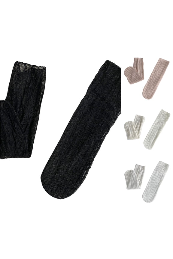 Stockings Fashionable Spring Summer Pattern Cute Print Lace Breathable and Comfortable Thin Socks 5