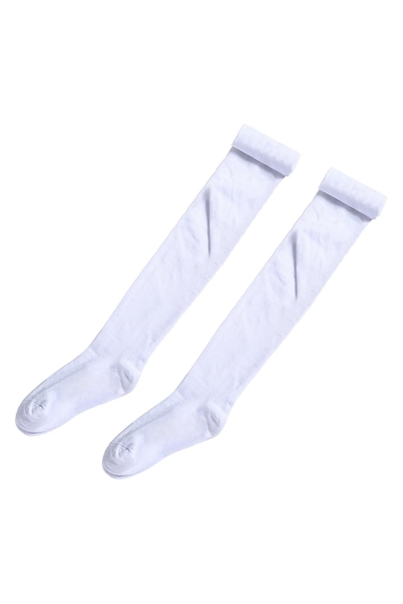 Stockings Over The Knee High Boot Winter Long Extra High Socks Leg White