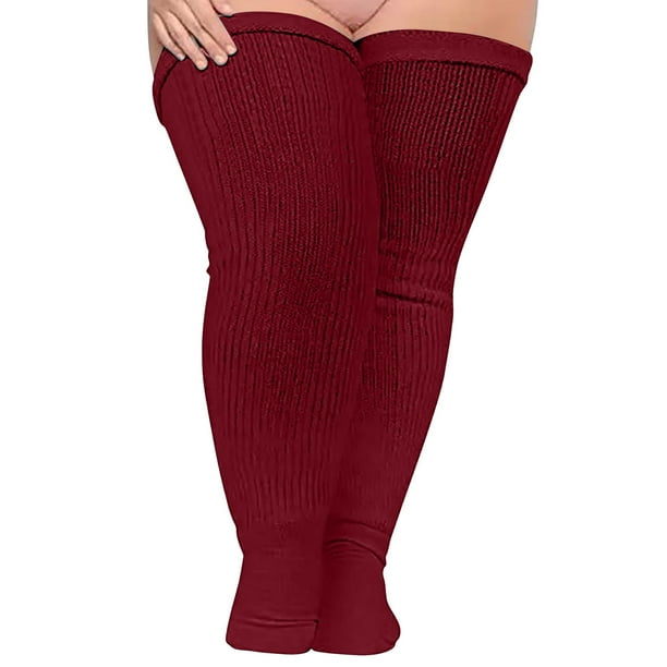 Plus size over the knee socks online