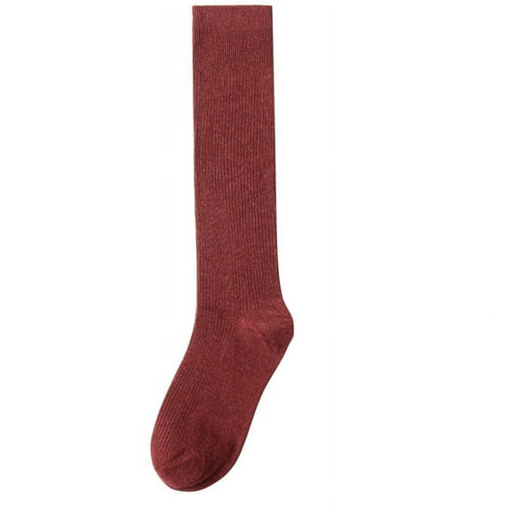 Stockings Women's Stockings High Tube And Knee Cotton Autumn And Winter Calf Socks High Waist Socks Long Cotton Socks