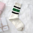 thumbnail image 1 of Stockings for Home and Daily Wear - Japanese Style Thick Lined Long Socks for Relaxed Comfort and Mid Calf Casual Wear, Black, 1 of 3
