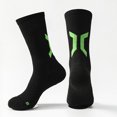 thumbnail image 1 of Stockings for Men | Spring and Autumn Printed Tube Socks in Everyday Casual Wear for Home and Sports use, Black, 1 of 8