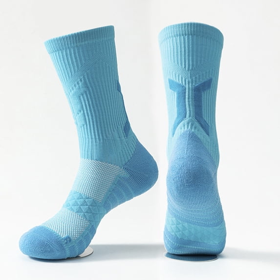 Stockings for Men | Spring and Autumn Printed Tube Socks in Everyday Casual Wear for Home and Sports use, Blue