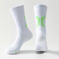 thumbnail image 1 of Stockings for Men | Spring and Autumn Printed Tube Socks in Everyday Casual Wear for Home and Sports use, White, 1 of 8