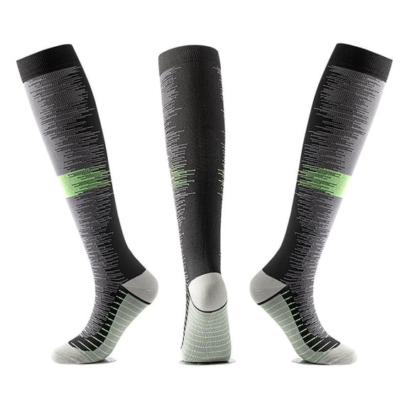 Stockings for Women Comfortable Thigh High Cozy Compression Fall Fashion Running Womens Socks Green