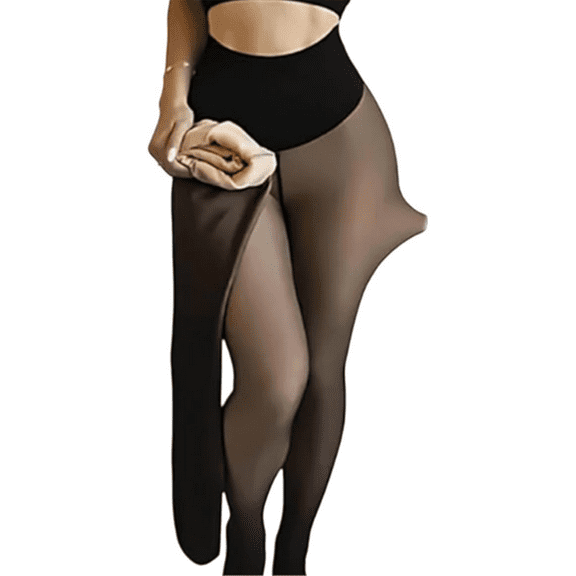 Stockings for Women Soft Thermal Compression Socks Tummy Control Cozy Cold Weather Womens Leggings Khaki