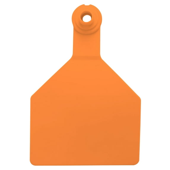 Stockman 2 Piece, Cow with male Rivet Tags, Blank Colors: Orange