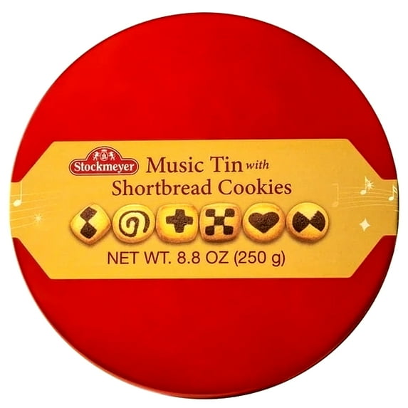 Stockmeyer Butter Cookie Music Tin, 8.8 Ounce Tin